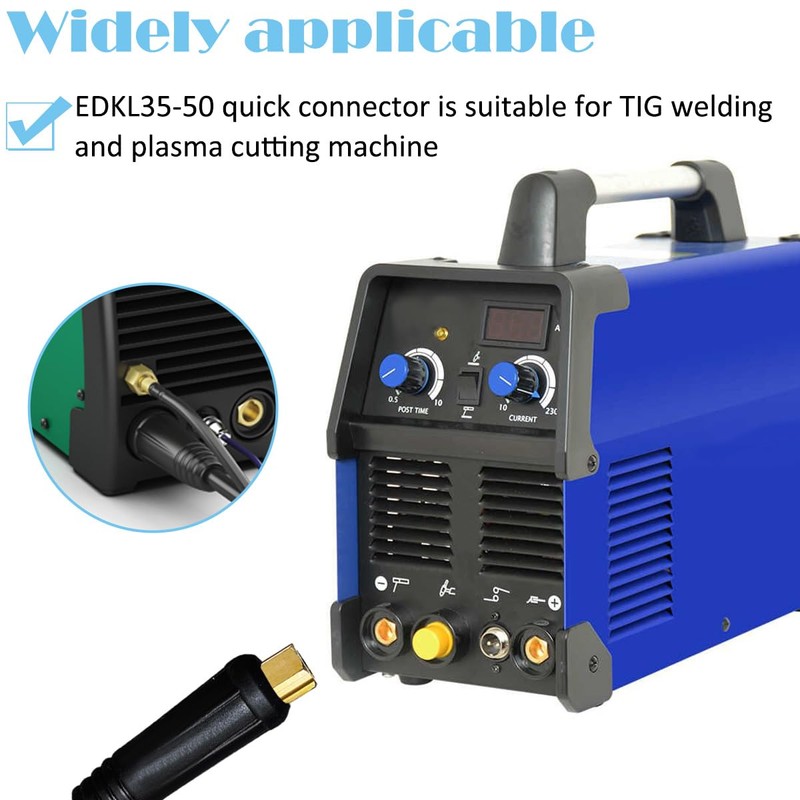 EATBALE EDKL35-50 315Amp Connector Replacement Parts for TIG Welding Cable
