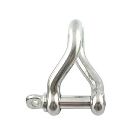 Stainless Steel 316 Twist Shackle 3/8" (10mm) Marine Grade