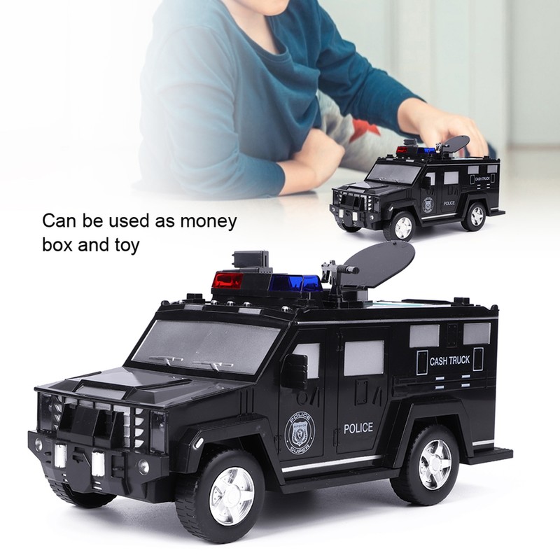 Cash Truck Money Box Fingerprint Password Electronic Automatic Coins Saving
