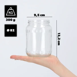 KADAX Preserving Jars 720ml with fi82mm Screw Lids Large Screw Jars with Lids Jars for Cucumber Preserving Jars Mason Jar Screw Jar (Flowers, Pack of 8)