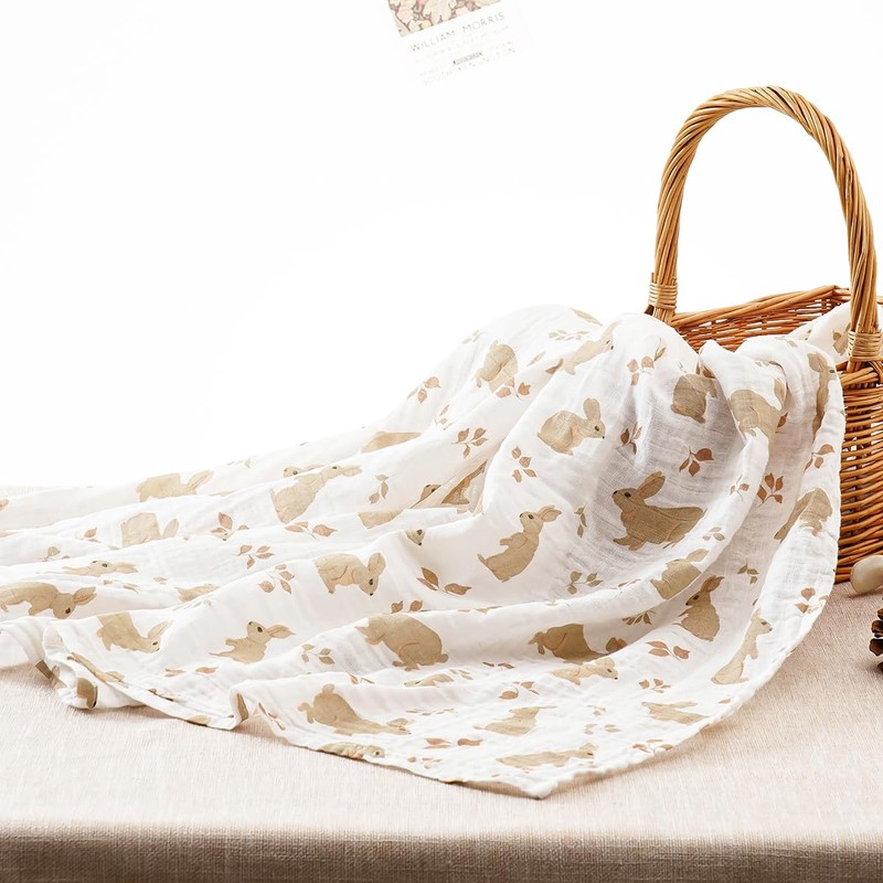 Baby Swaddle Blanket - Soft 100% Cotton Swaddles for Newborn