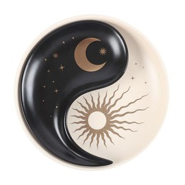 Yin & Yang Trinket Dish Set – Stackable Decorative Dishes with Sun & Crescent Moon Design for Jewelry, Keys & Small Essentials – Elegant Home & Office Décor Storage Solution