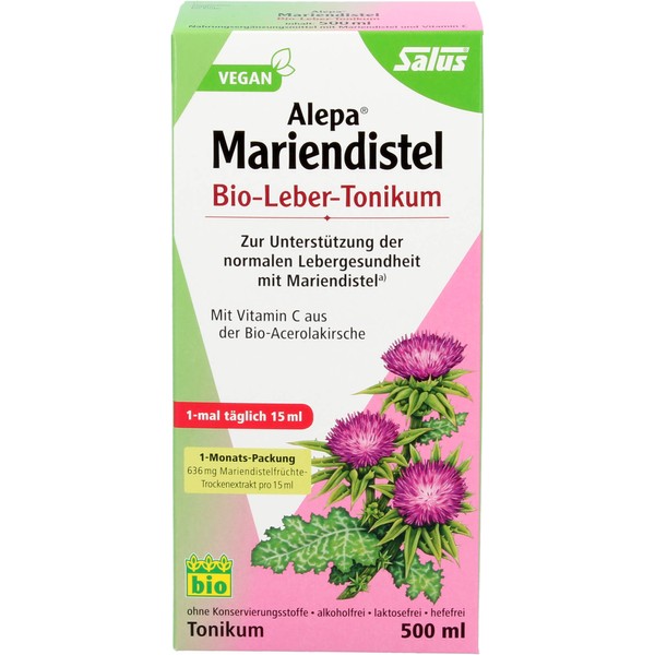 Salus Alepa Mariendistel Bio-Leber-Tonikum, 500 ml Solution