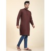 SKAVIJ Men's Kurta Henley Shirt for Yoga Casual Wear Pure