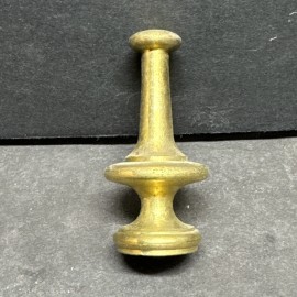 Lamp Solid Brass Unfinished Mcm Lamp Finial With A 1/8-27 IPS Thread - 1/4-27 Reduces