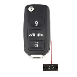 Uncut 5 Buttons Folding Flip Remote Key Shell Cover Car Key Shell Fob Case for VW Sharan Multivan T5 T6 Caravelle MPV