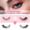 Kiusatig Half Lashes Fluffy Wispy Cat Eye Lashes 3/4 Lashes