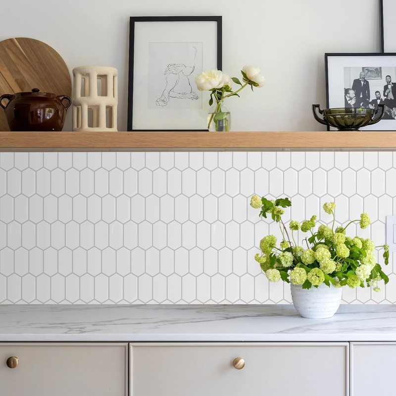 Vamos Tile Upgraded Thicker Design Peel and Stick Backsplash Tile,