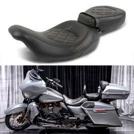 Rich Choices Low-Profile Driver Passenger Seat Pillion Set Compatible with Harley Touring Road King FLHR Street Glide FLHX Road Glide FLTRX CVO Street Glide FLHXSE Electra Glide Ultra Classic