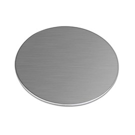XMRISE 304 Stainless Steel Circular Plate Disc Flat-Plate Sheet Round Row Metals Working SS Welding Industry Materials 0.5mm,Dia.3.2" Thick.0.02"
