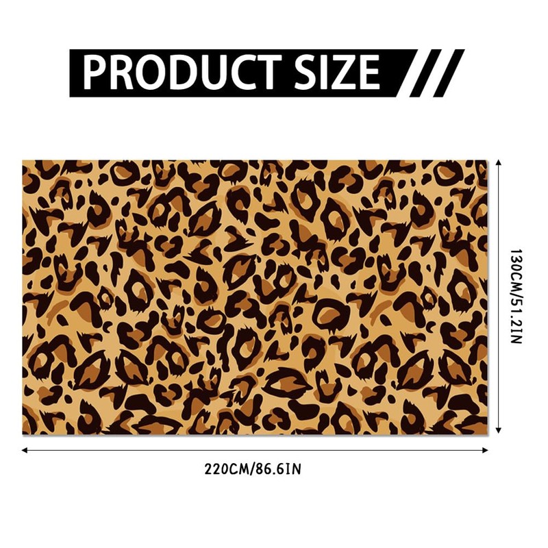 Leopard Print Tablecloth Rectangular Table Covers Disposable Party Decorations Table