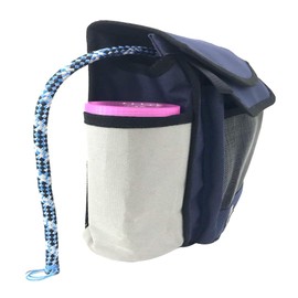 Robship Rope Bag with Mesh Pocket for Boats Durable Storage Solution for Ropes and Accessories, Navyline - Small