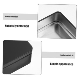 SUPVOX 3Pcs Tinplate Card Storage Box Game Card Holder for Poker and Trading Cards Versatile Organizer for Crafts and Items Easy to Carry and Store