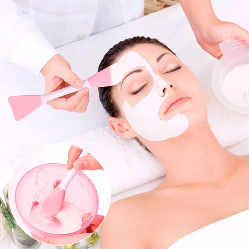 Universo en Linea Brocha De Silicona Aplicador Mascarillas Cremas Facial