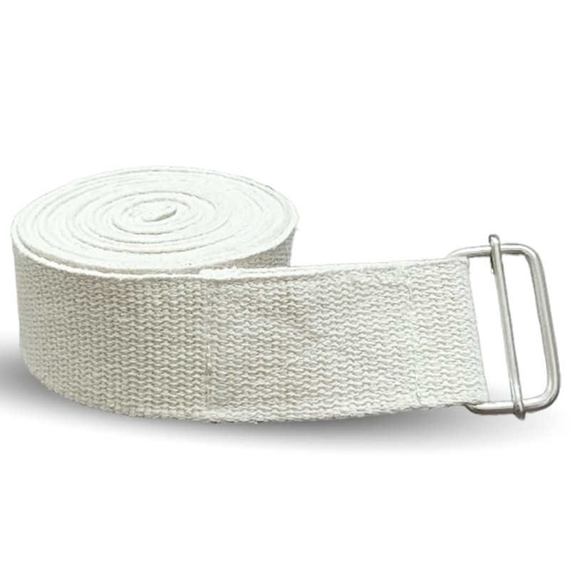 Yoga Flexible Stretching Strap Belt Natural Cotton
