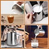 Liroyal Milk Pitcher 350ml Milk Jug Stainless Steel Latte Art