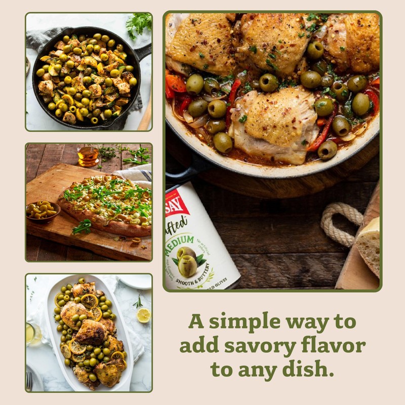 Lindsay Crafted Medium Green Ripe Pitted Olives, 6 Oz (Pack