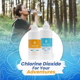 1ness 1ness Chlorine Dioxide Kit | 2 Part Liquid Classic 4oz Set | Citric Acid 50% : Sodium Solution 28%