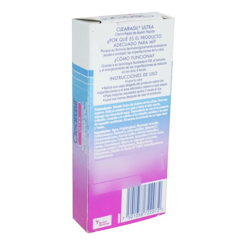 Clearasil Ultra Rápida Acción Tratamiento Crema 15 Ml