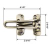 QWORK 1 Piece Secondary Security Lock, Zinc Alloy Secondary Door