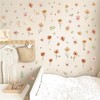 Small Boho Flowers Wall Sticker Cute Floral Leaf Wall Decal