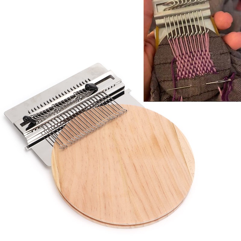 YUMILI Small Loom, DIY Weaving Tools, Mini Hand Loom Machine,