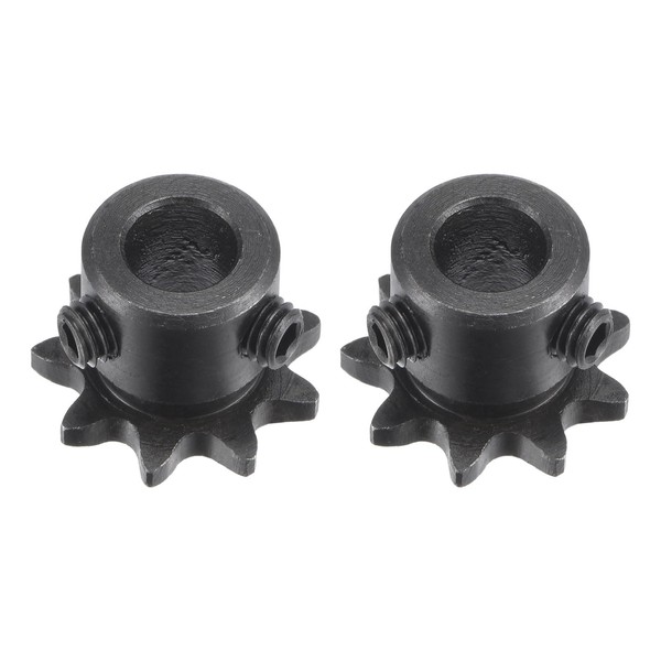 sourcing map #25 Chain Roll Gear 8 mm Bore 1/4