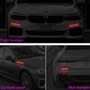 6 PCS 3D Strong Reflective Stripe Sticker,Car Fender Hood Bumper