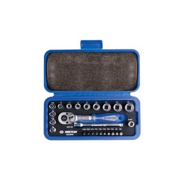 KING TONY 2525MRE Ratchet and Socket Set, 1/4-inch