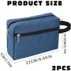 2Pcs Portable Travel Wash Shaving Bag Gym Shower Bathroom Bag,Oxford