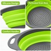 Foldable Silicone Colander for Fruit & Vegetable Washing – Green