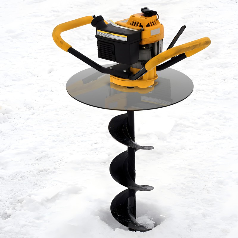 Ice Auger Drill Adapter- Stainless Steel Ice Fishing Auger Stopper
