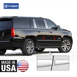 Made in USA! Compatible with 2015-2020 Chevy Suburban | GMC Yukon XL Body Side Molding Trim 4PC Overlay