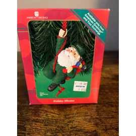 American Greetings Holiday Mission Santa Ornament 2001 6th Anniversary Military