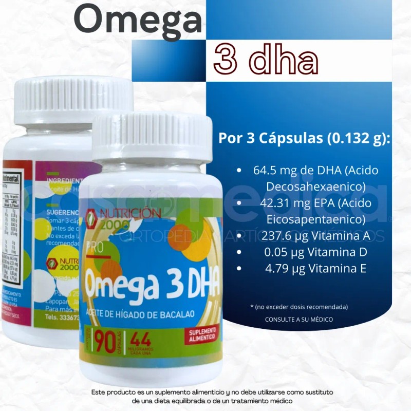Omega 3 Dha Salmon Oil 90 Capsulas 1000mg Nutricion 2000