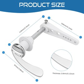 Esteopt Toilet Flush Handle Replacement,Alloy Handles Lever,toilet flush tank lever,Universal Handle,Alloy Handles,toilet cistern handle for Wc Cistern Tank