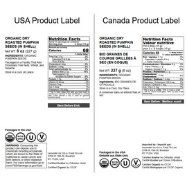 Food to Live Organic Dry Roasted Pumpkin Seeds in Shell, 8 Ounces – Oven Toasted, Unsalted, No Oil Added, Nutritious, High in Protein, Non-GMO, Great for Snacking & Baking. Kosher, Vegan, Bulk