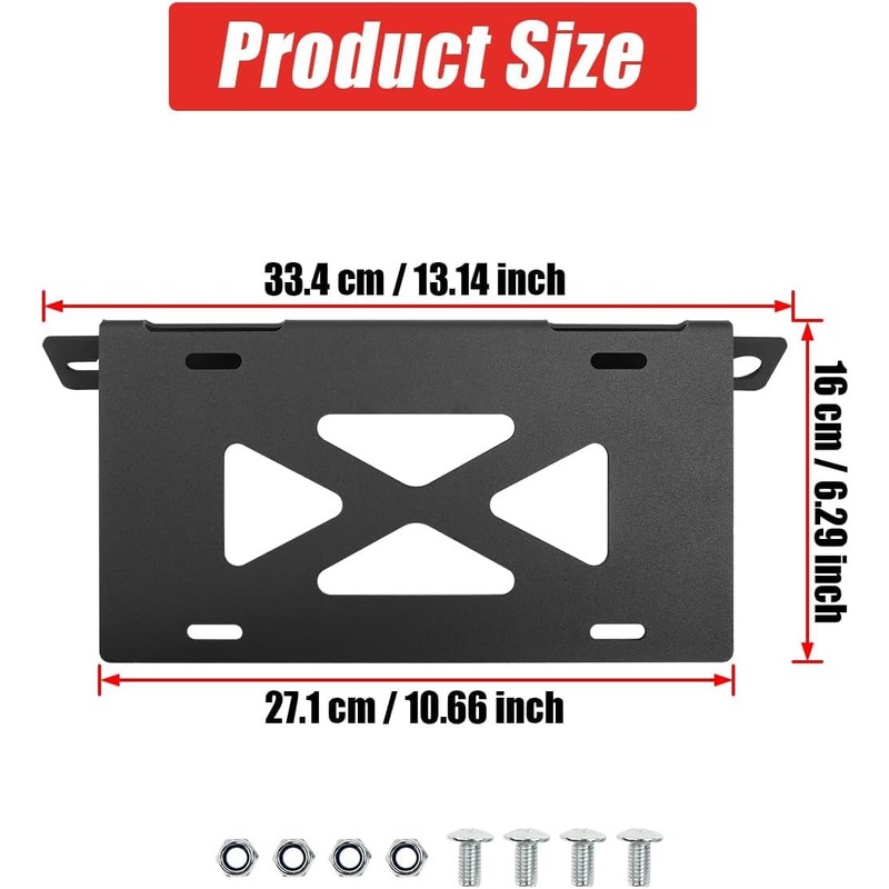 Front License Plate Bracket Compatible with 2021-2025 Ford Bronco HD