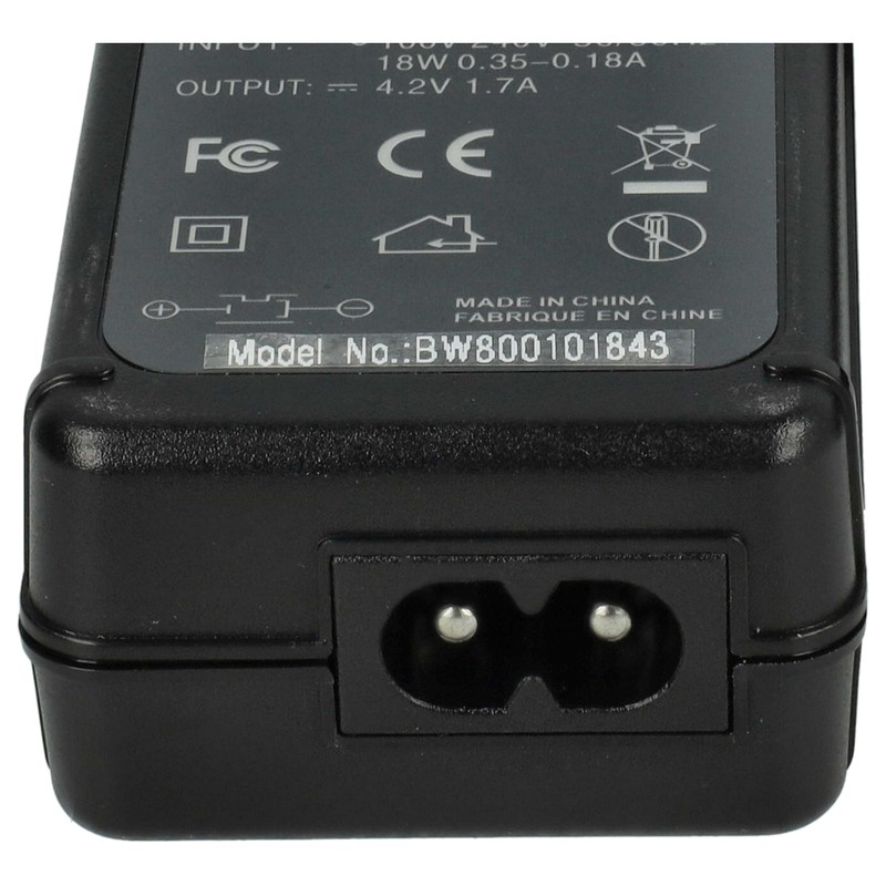 vhbw CAMERA ADPATER CHARGER suitable for SONY Cybershot DSC-TX9, DSC-TX10,
