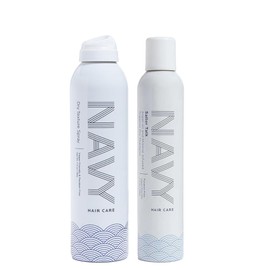 NAVY HAIR CARE Dry Texture Spray + Sailor Talk Dry Shampoo for Oily Hair | Achieve Fuller Looking Hair + Infused with Argan Oil to Prevent Hair Breakage | 7 oz each