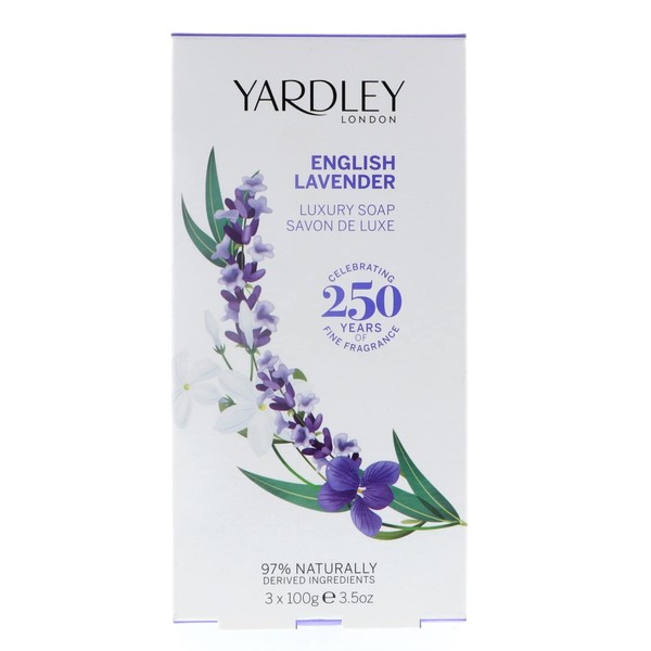 English Lavender By Yardley of London 3 Luxury Soaps