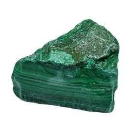 Amazing Gemstone 2 Stück Malachit-Rohkristalle und Heilsteine, natürliche Steine zum Trommeln und Selbermachen