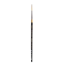 KINGART Original Gold 9050-1, Premium Artist Brush, Golden TAKLON Script Liner-Size: 1, 1, Black
