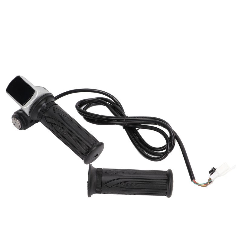LED Display Electric Bike Throttle Grip Handlebar with Battery Indicator
