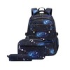 Mildame Galaxy Backpack for Boys with Lunch Box Set, 3Pcs