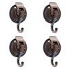 iRomic Heavy Duty Vacuum Suction Cup Hooks (4Pack),Red Bronze