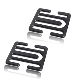 MIRKUZI Pack of 2 Metal Car Seat Belt Clip Safety Belt for Children Universal Seat Belt Lock Clips Suitable for All Models (Black)