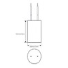 50UF MFD CBB60 Motor Run Capacitor 450VAC Volts Round Cylinder