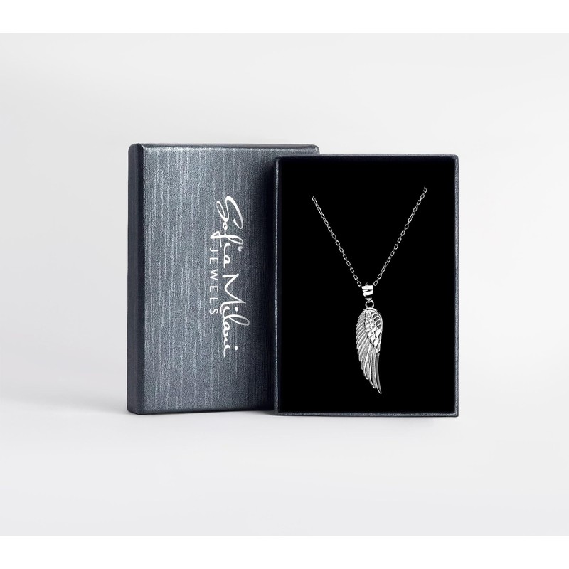 Sofia Milani - Women's Necklace 925 Silver - Wing Pendant