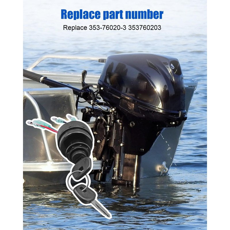 Boat Engine Ignition Key Switch Fit for Tohatsu Nissan Johnson